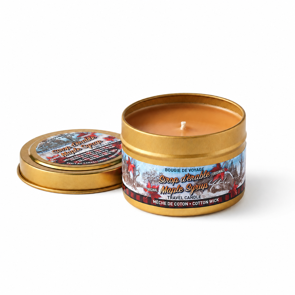 Maple Syrup Candle in Travel Tin