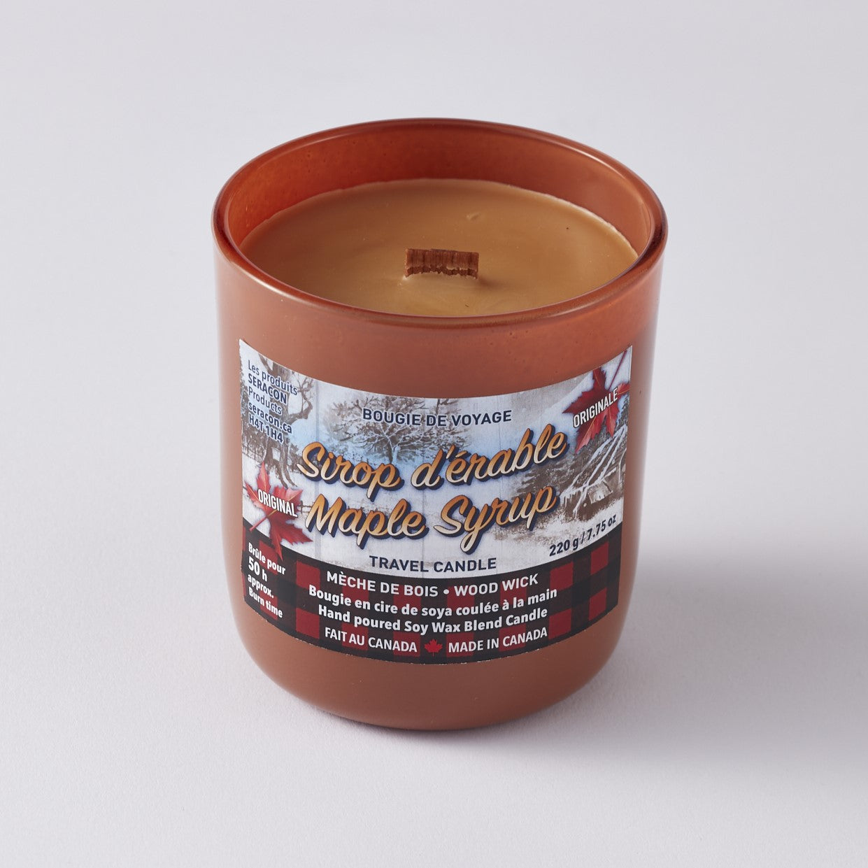 Maple Syrup Candle - Amber Jar
