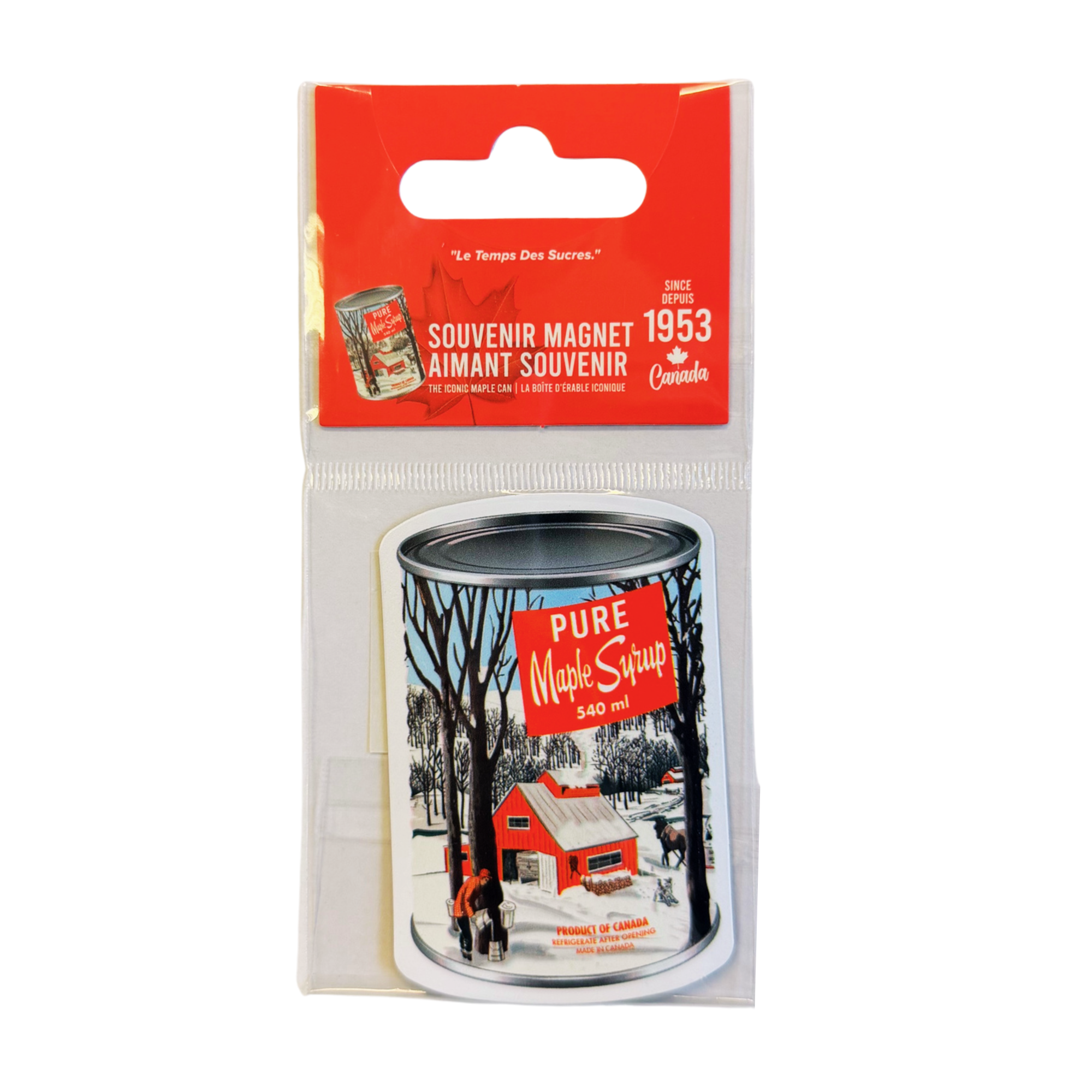 Souvenir Magnet Maple Syrup Can