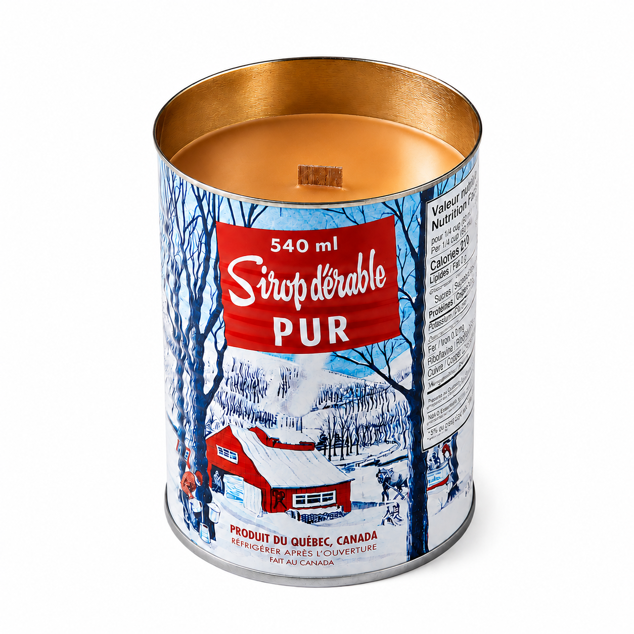 Maple Syrup Candle - Iconic Tin Can (540 ml)