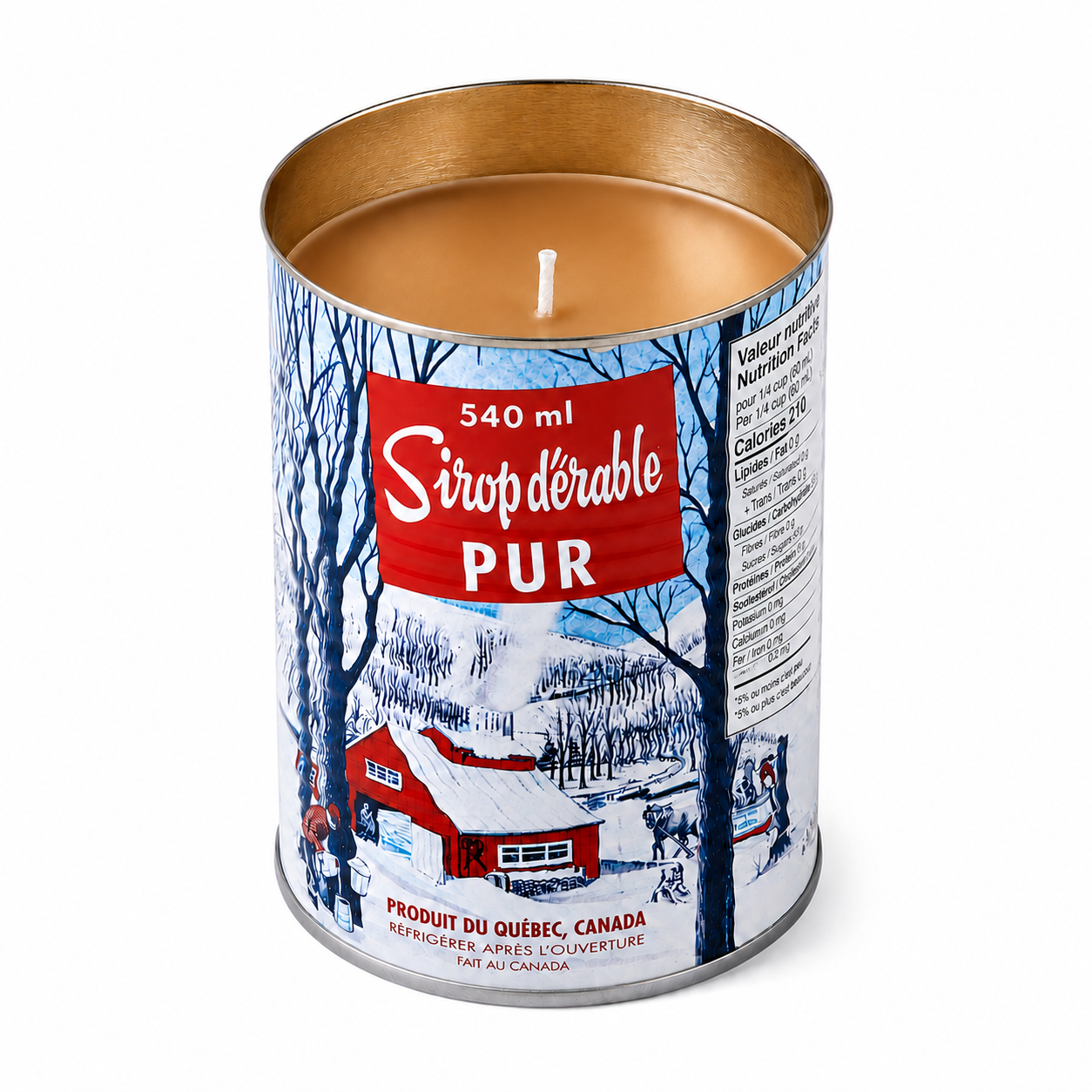 Maple Syrup Candle - Iconic Tin Can (540 ml)