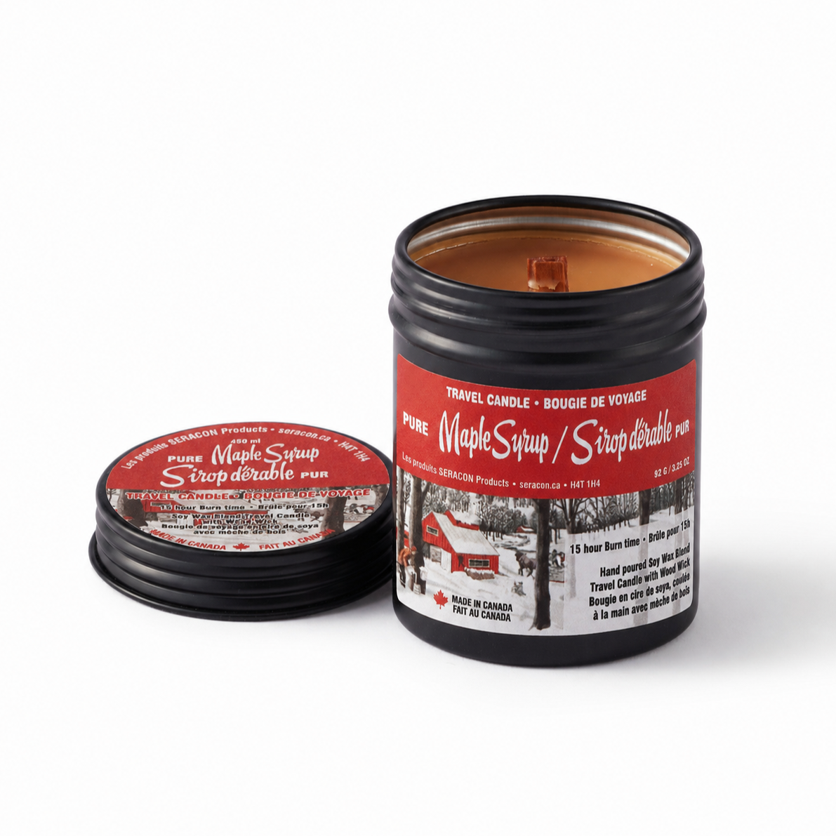 Maple Syrup Candle in Travel Tin