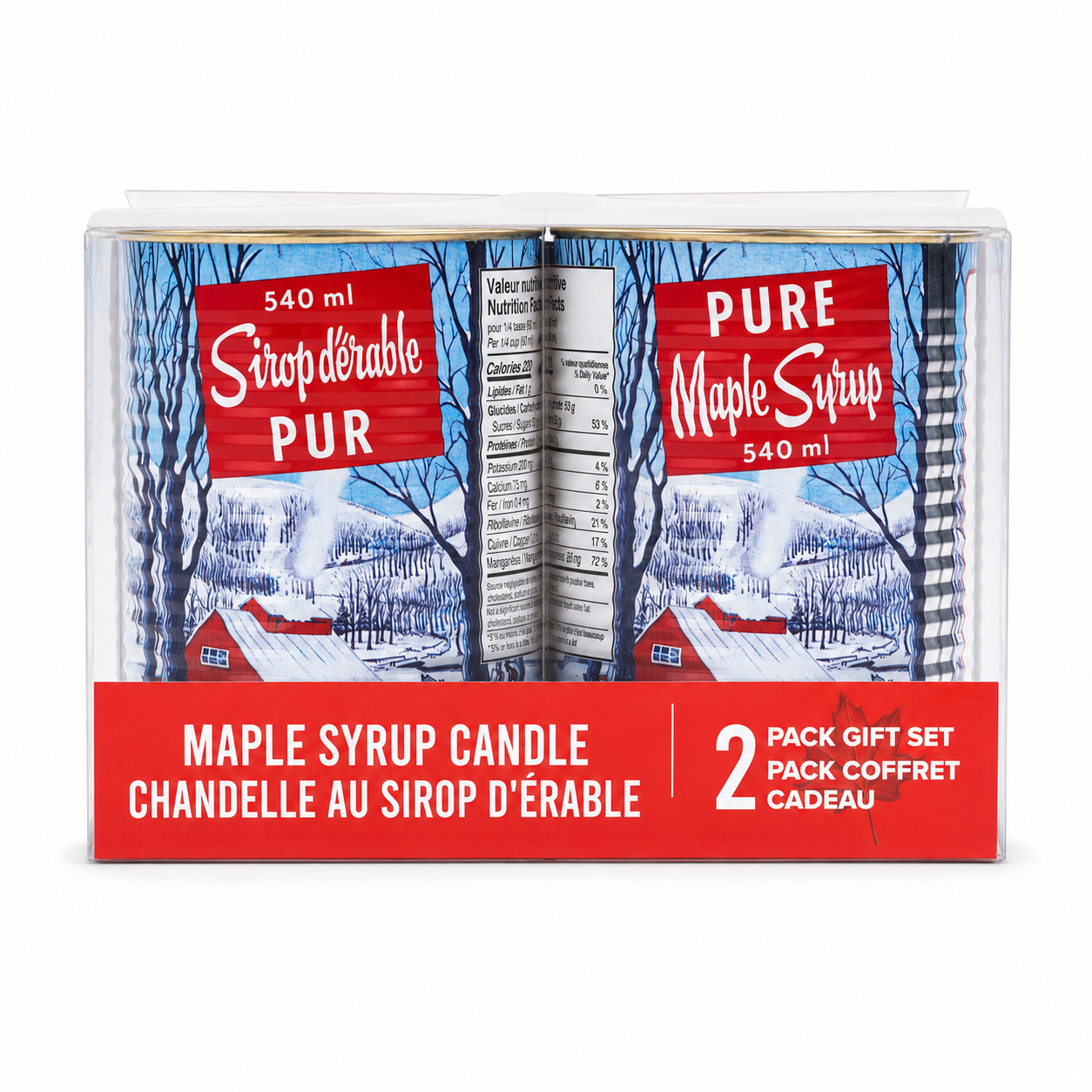 2-Pack Maple Syrup Candle Gift Set