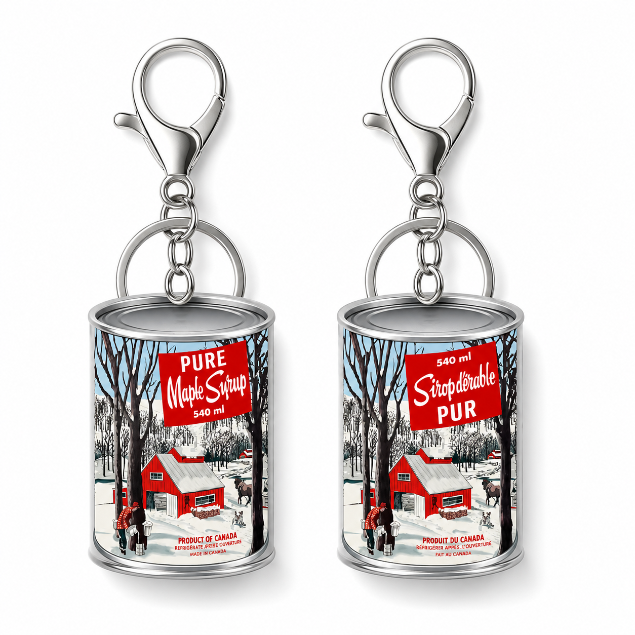 Keychain Maple Syrup Can