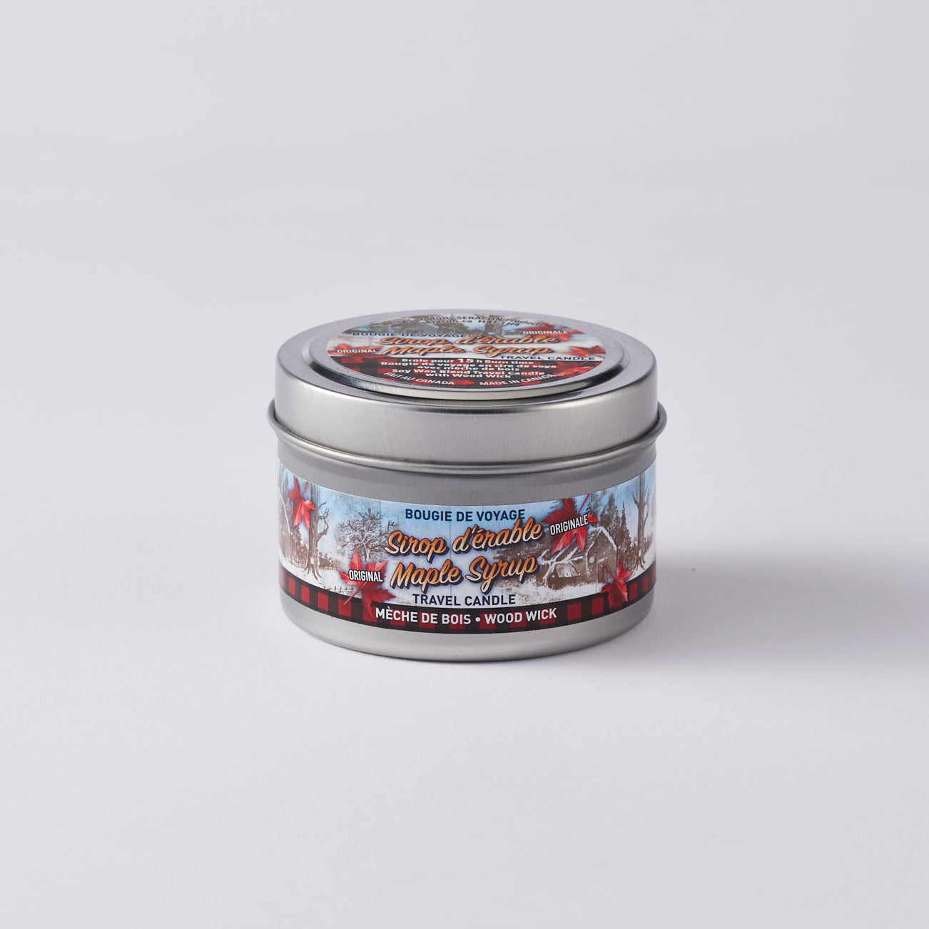 Maple Syrup Candle - Travel Size (Wood Wick)