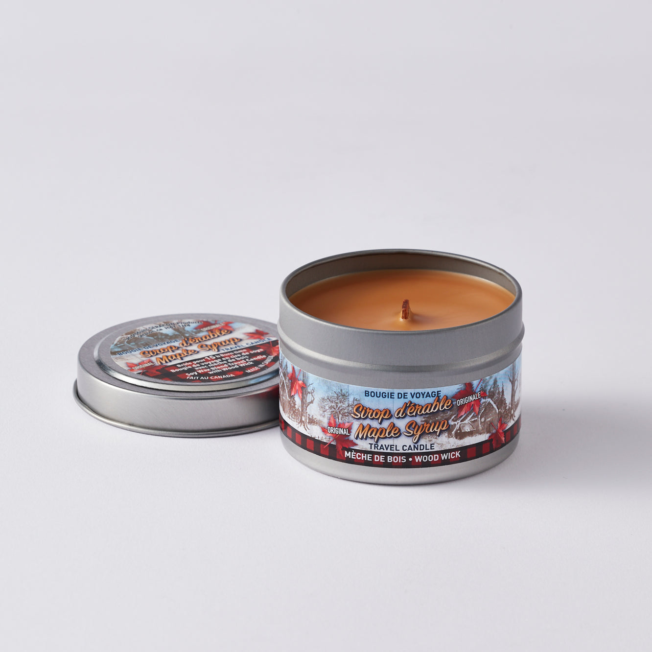 Maple Syrup Candle - Travel Size (Wood Wick)