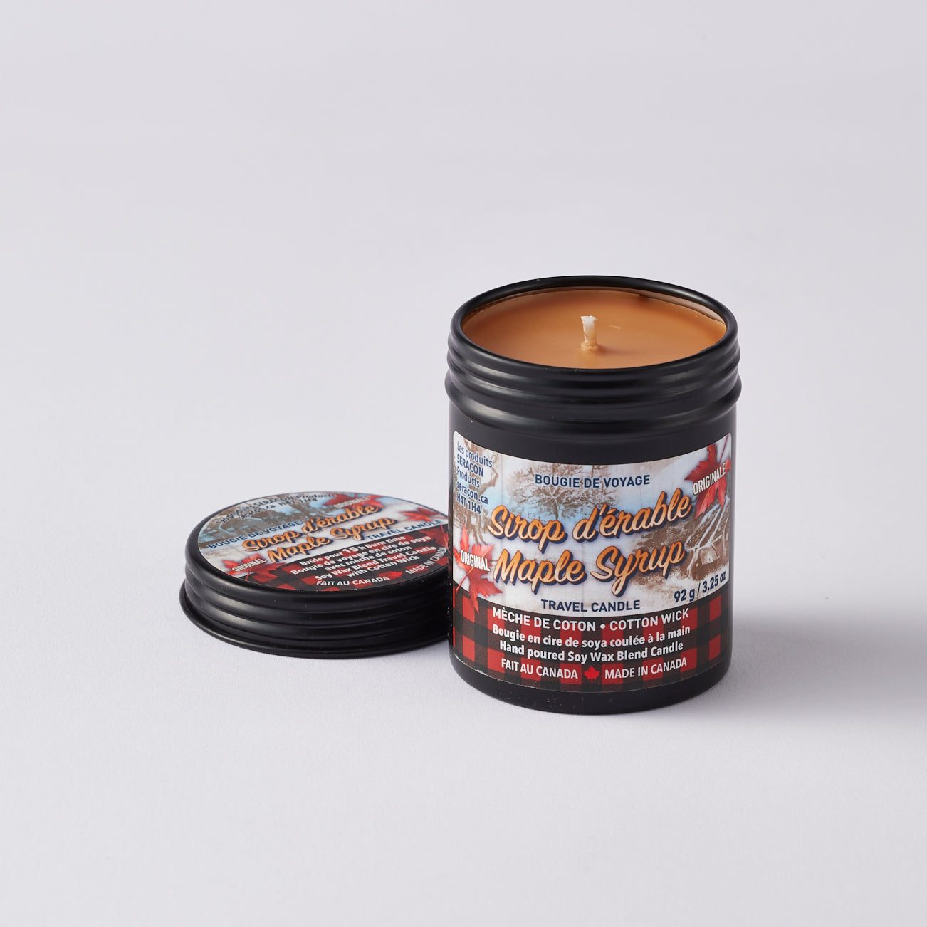 Maple Syrup Candle Travel Tin