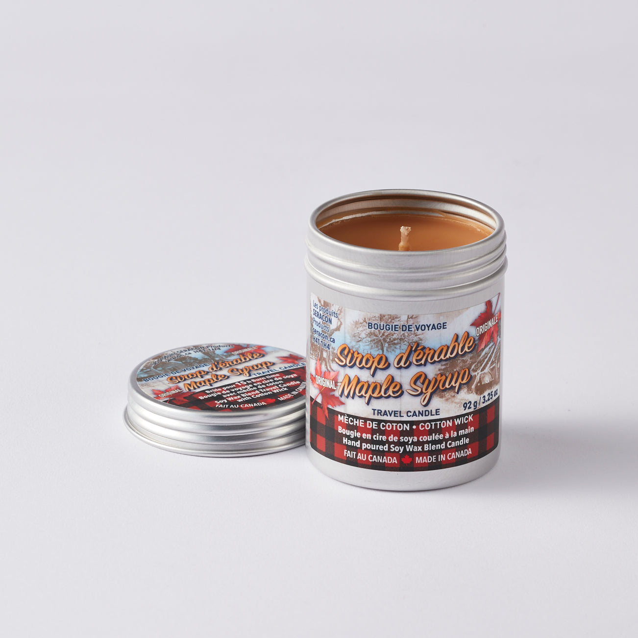 Maple Syrup Candle Travel Tin