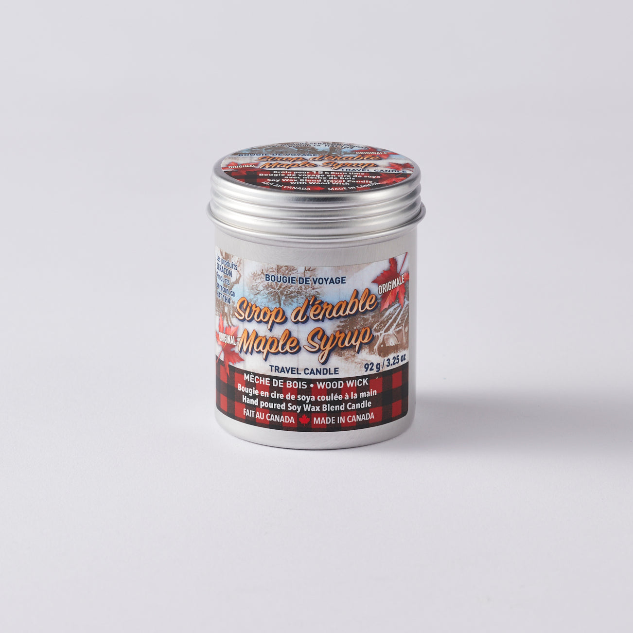 Maple Syrup Candle Travel Tin
