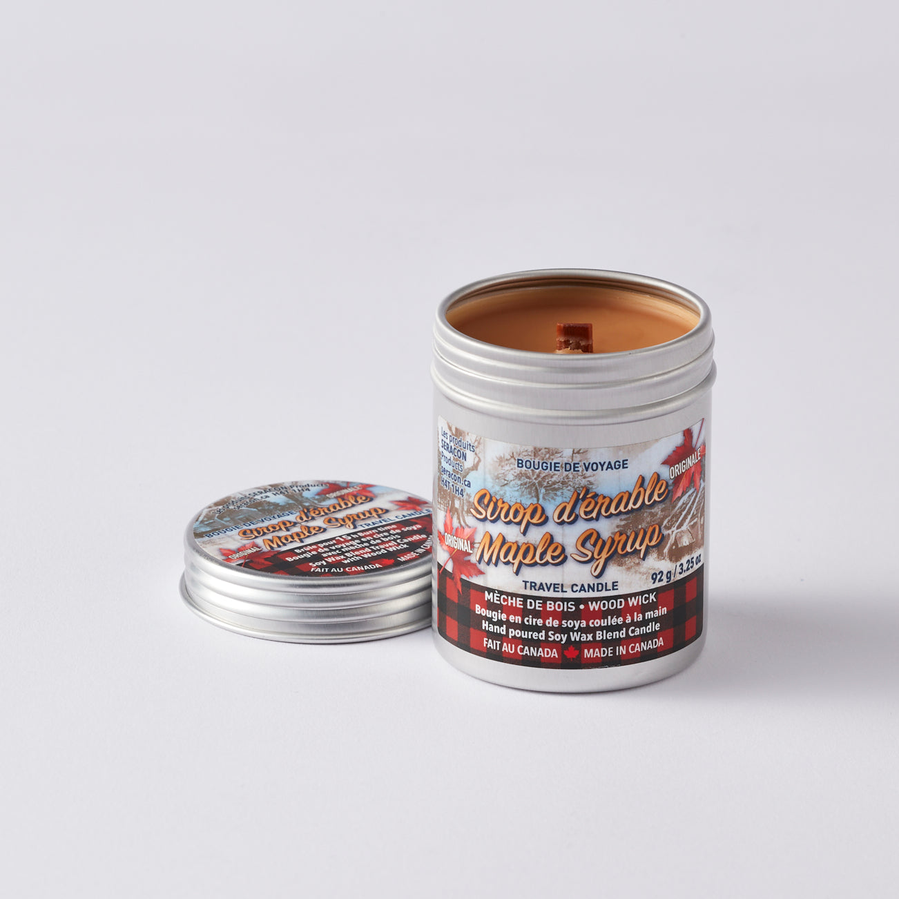 Maple Syrup Candle Travel Tin