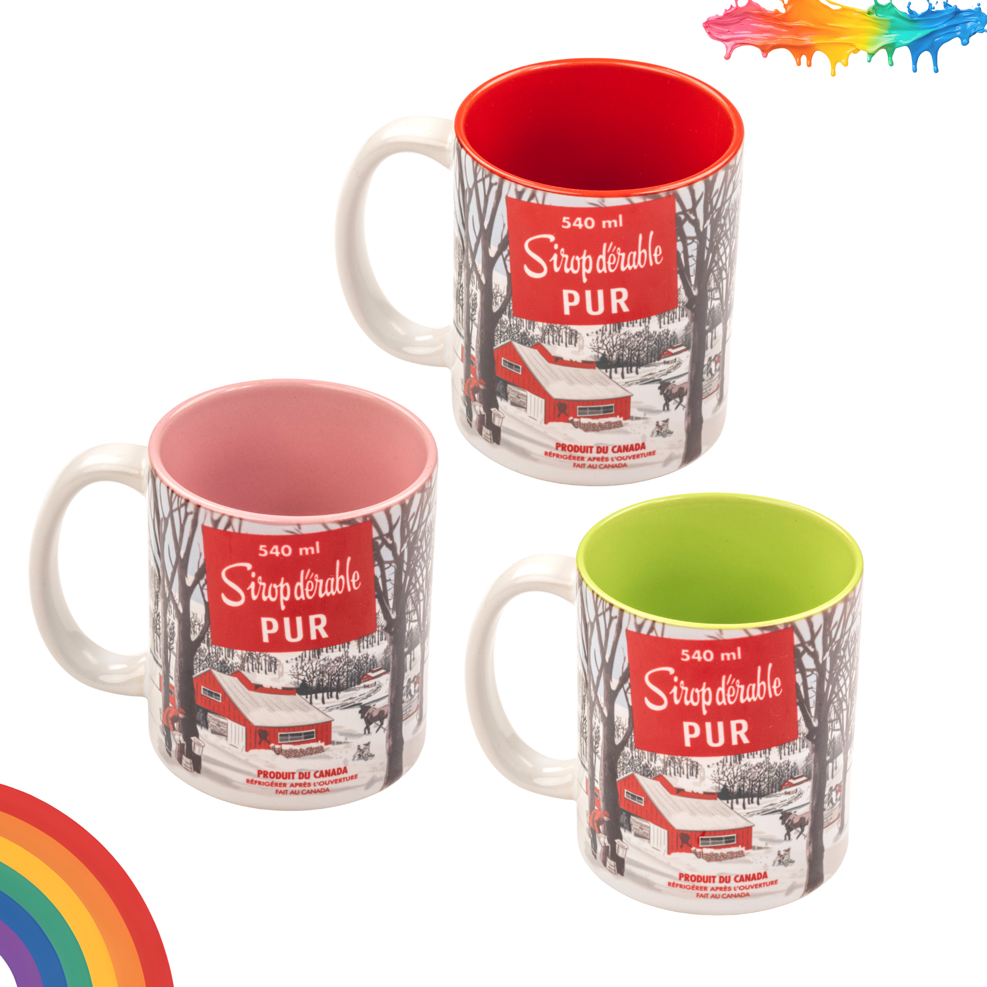 Maple Line Ceramic Mug - Color Edition