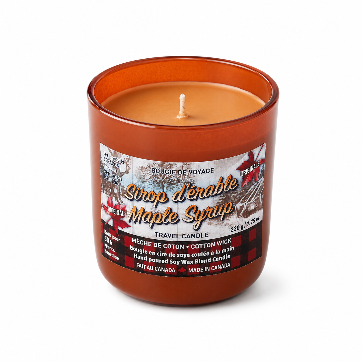 Maple Syrup Candle - Amber Jar
