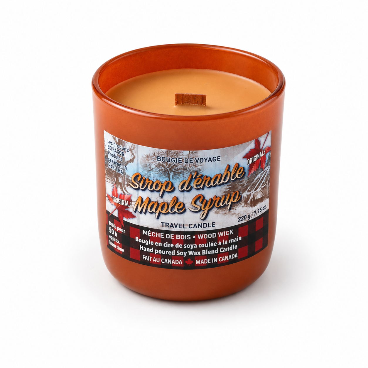 Maple Syrup Candle - Amber Jar