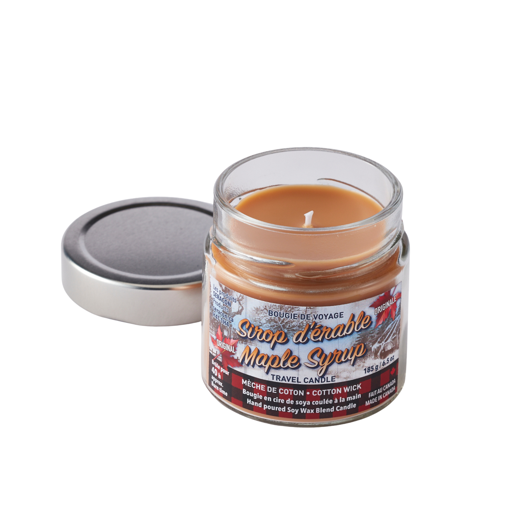 Maple Syrup Candle in Mason Jar