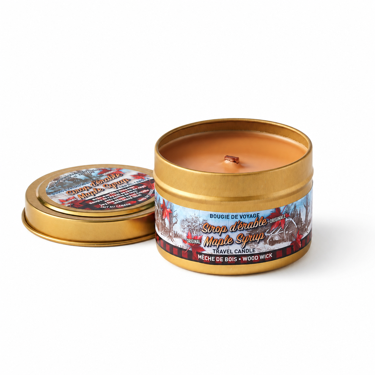 Maple Syrup Candle in Travel Tin