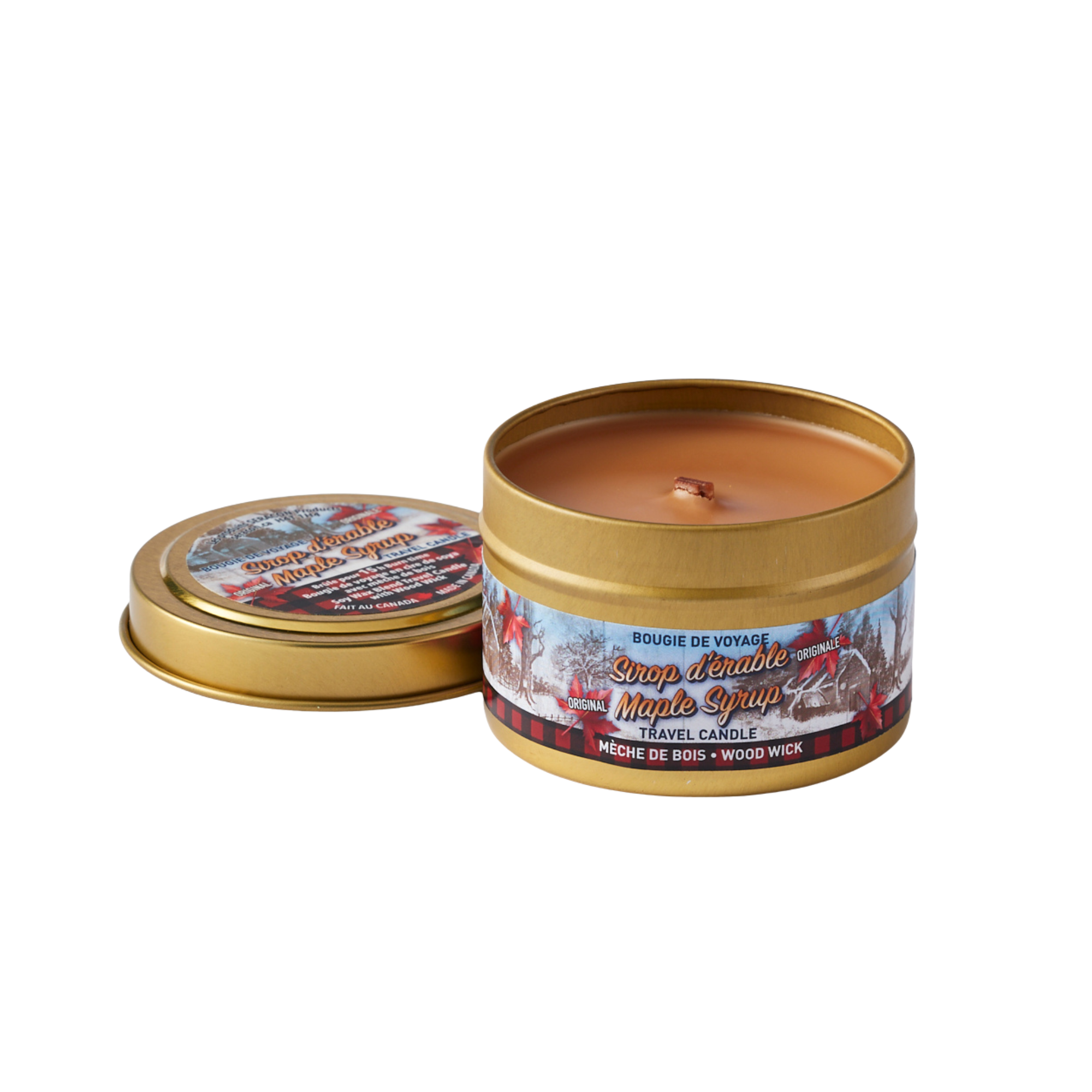 Maple Syrup Candle in Travel Tin