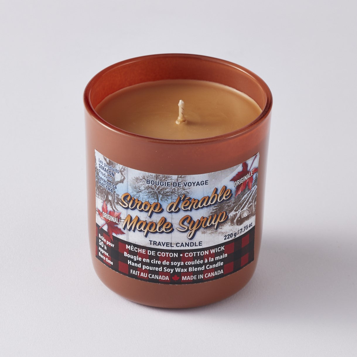 Maple Syrup Candle - Amber Jar