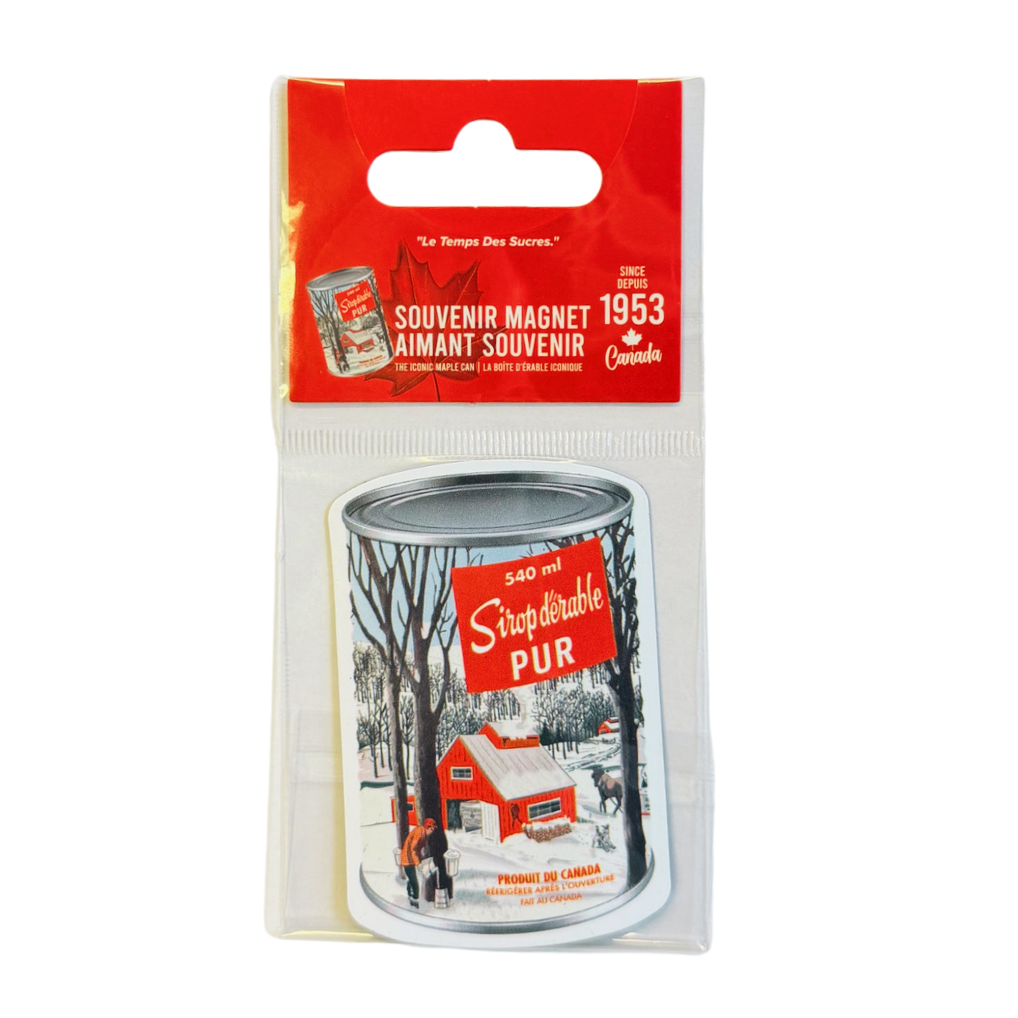 Souvenir Magnet Maple Syrup Can