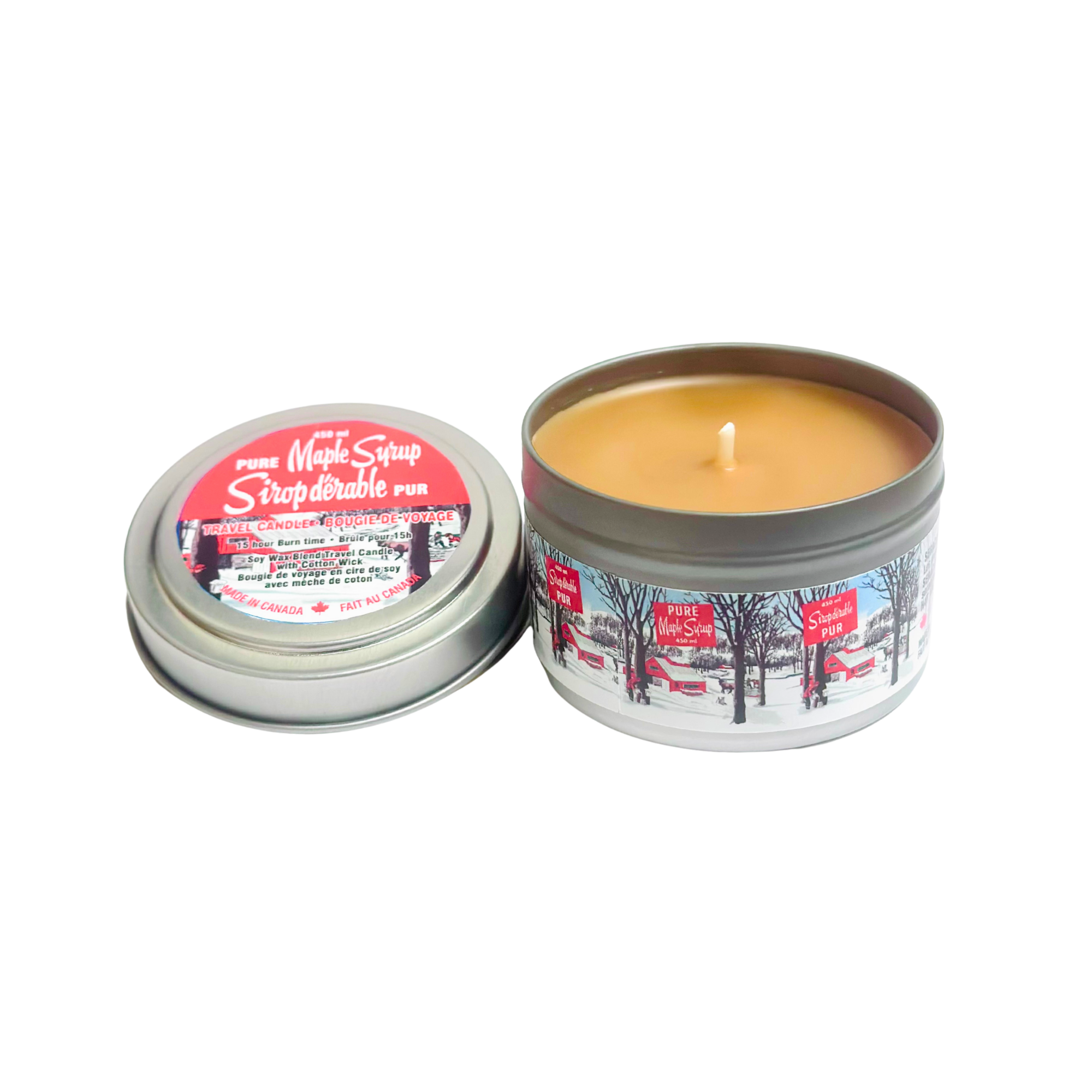 Maple Syrup Candle in Travel Tin