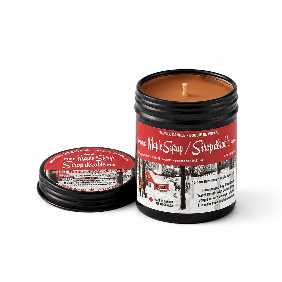 Maple Syrup Candle in Travel Tin