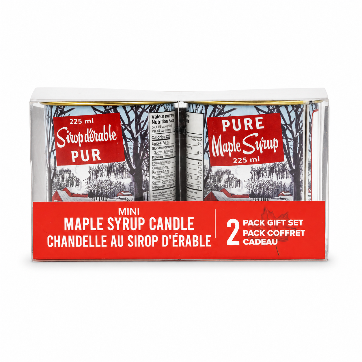 2-Pack Maple Syrup Candle Gift Set