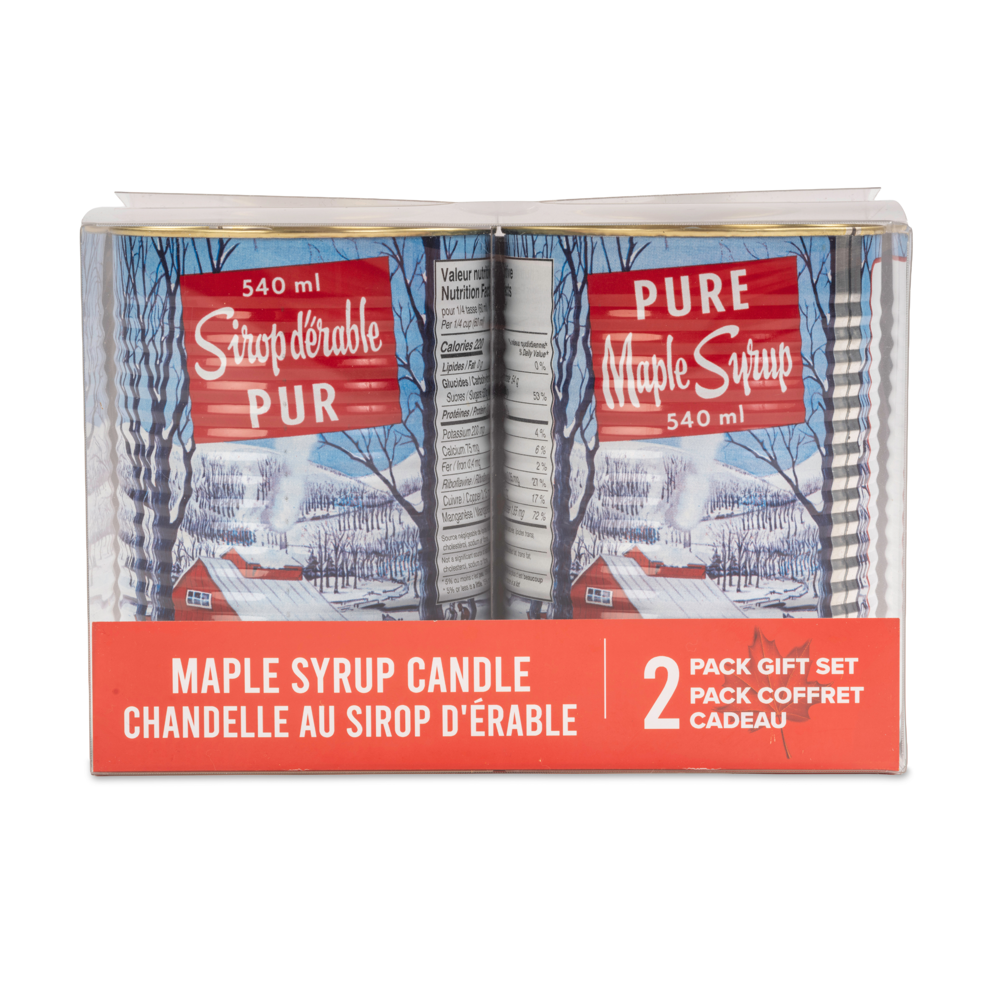 2-Pack Maple Syrup Candle Gift Set