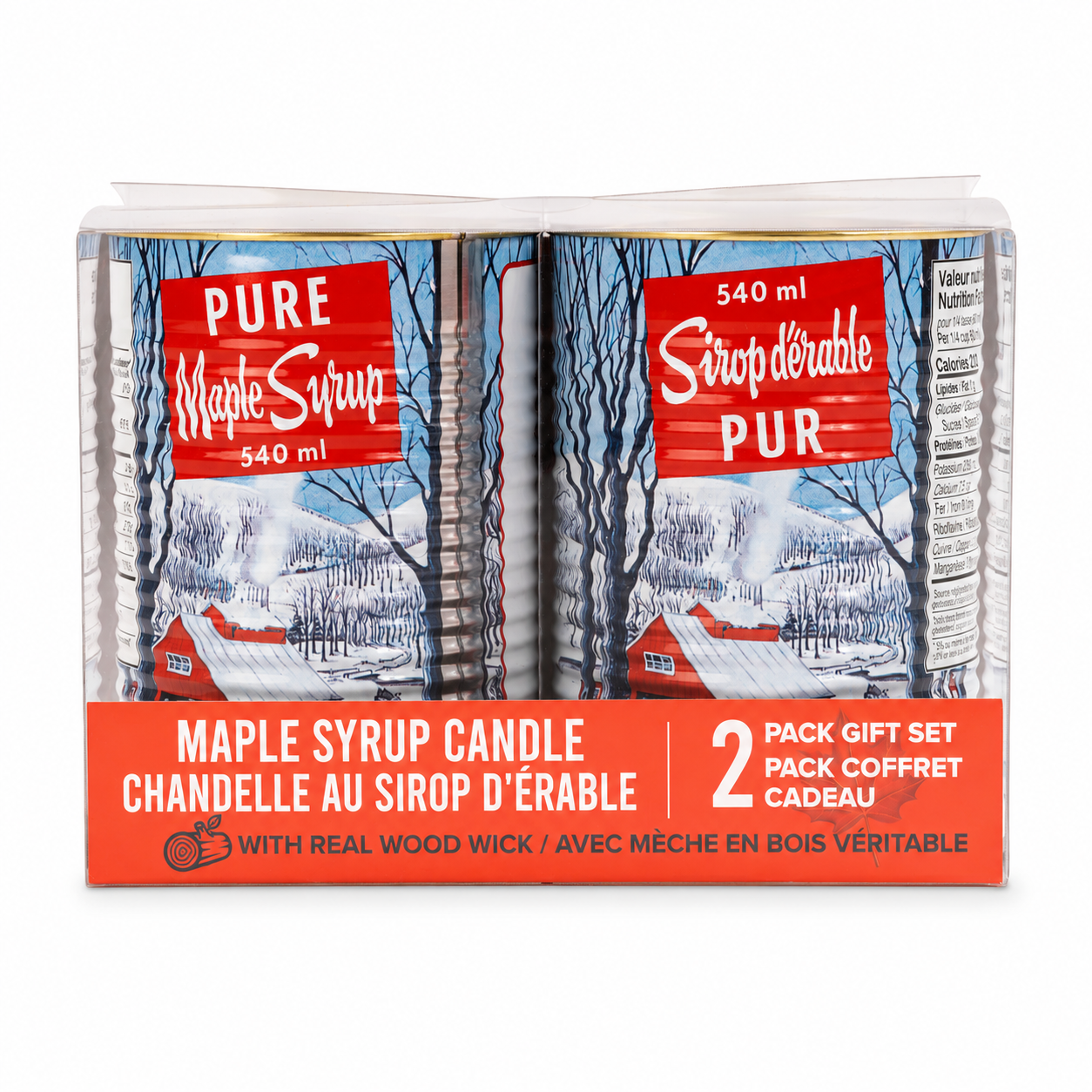 2-Pack Maple Syrup Candle Gift Set