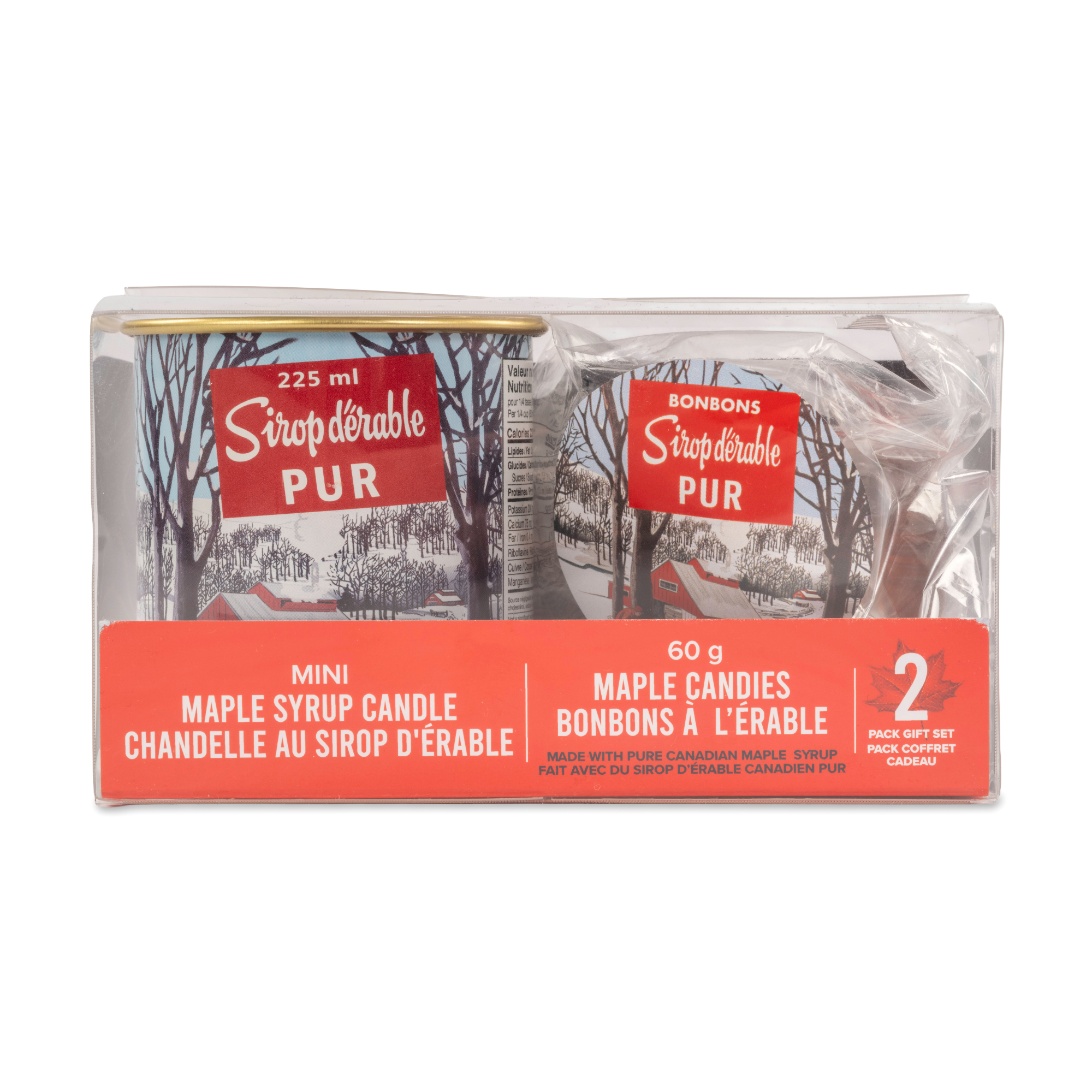 Maple Syrup Candle & Candy Gift Set