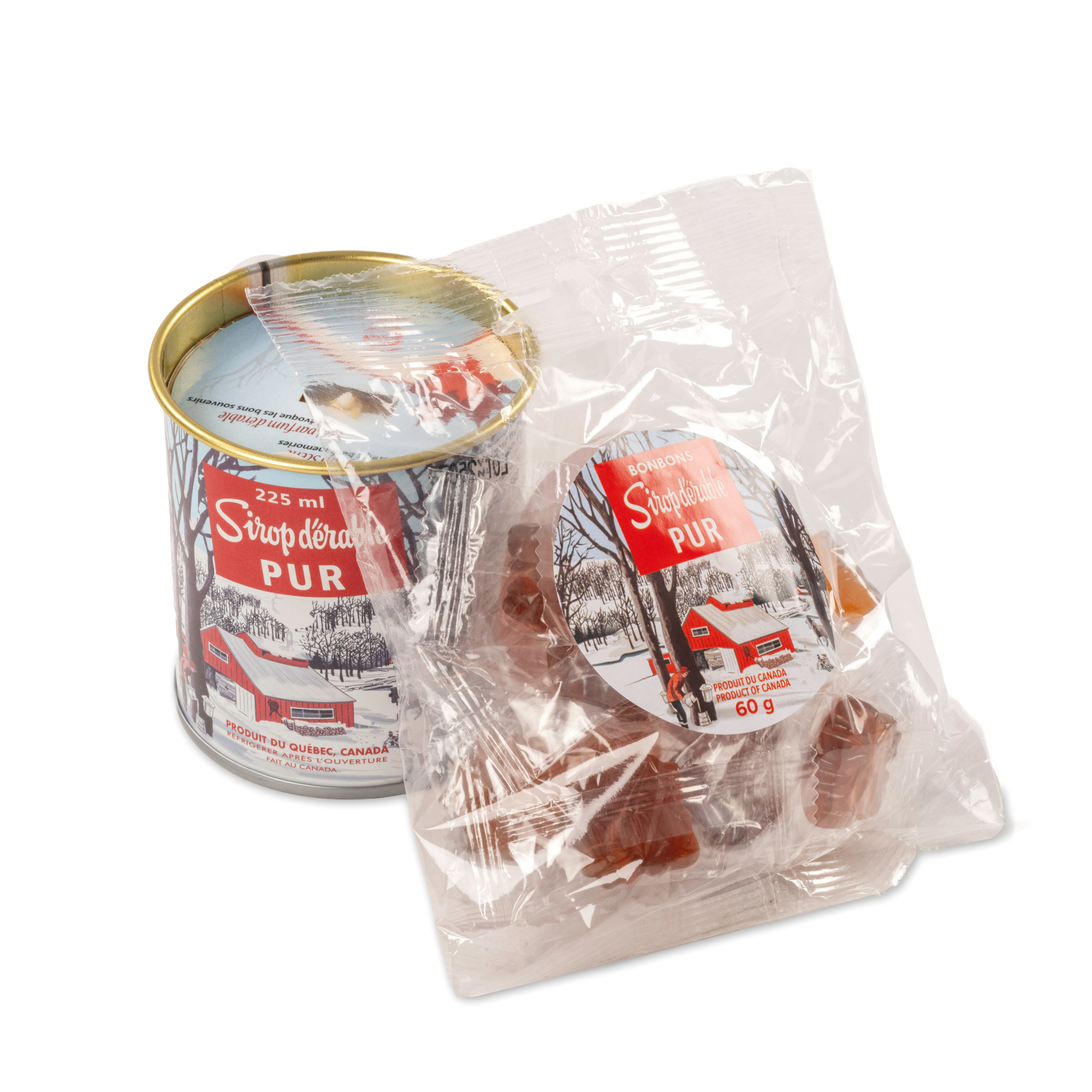 Maple Syrup Candle & Candy Gift Set