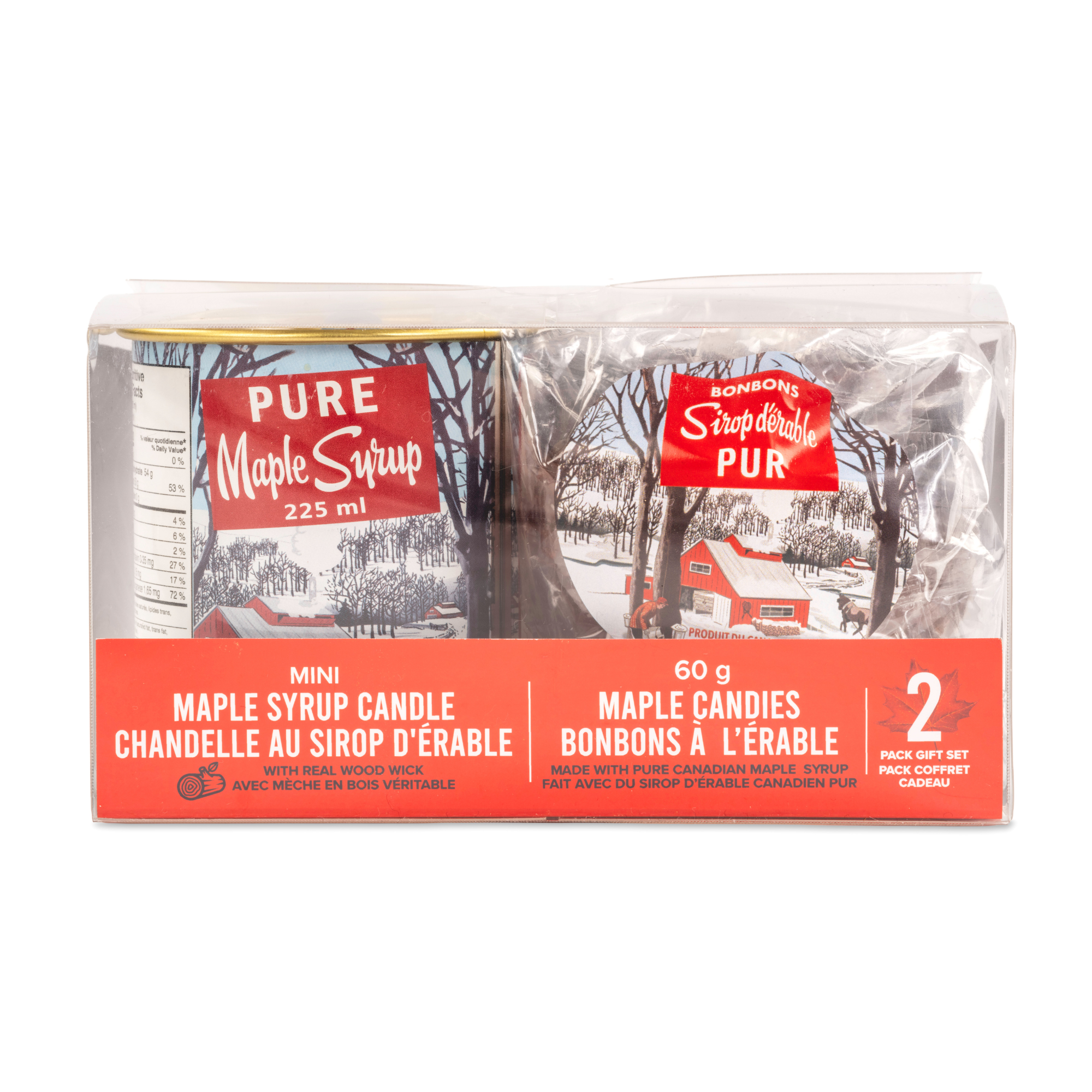 Maple Syrup Candle & Candy Gift Set