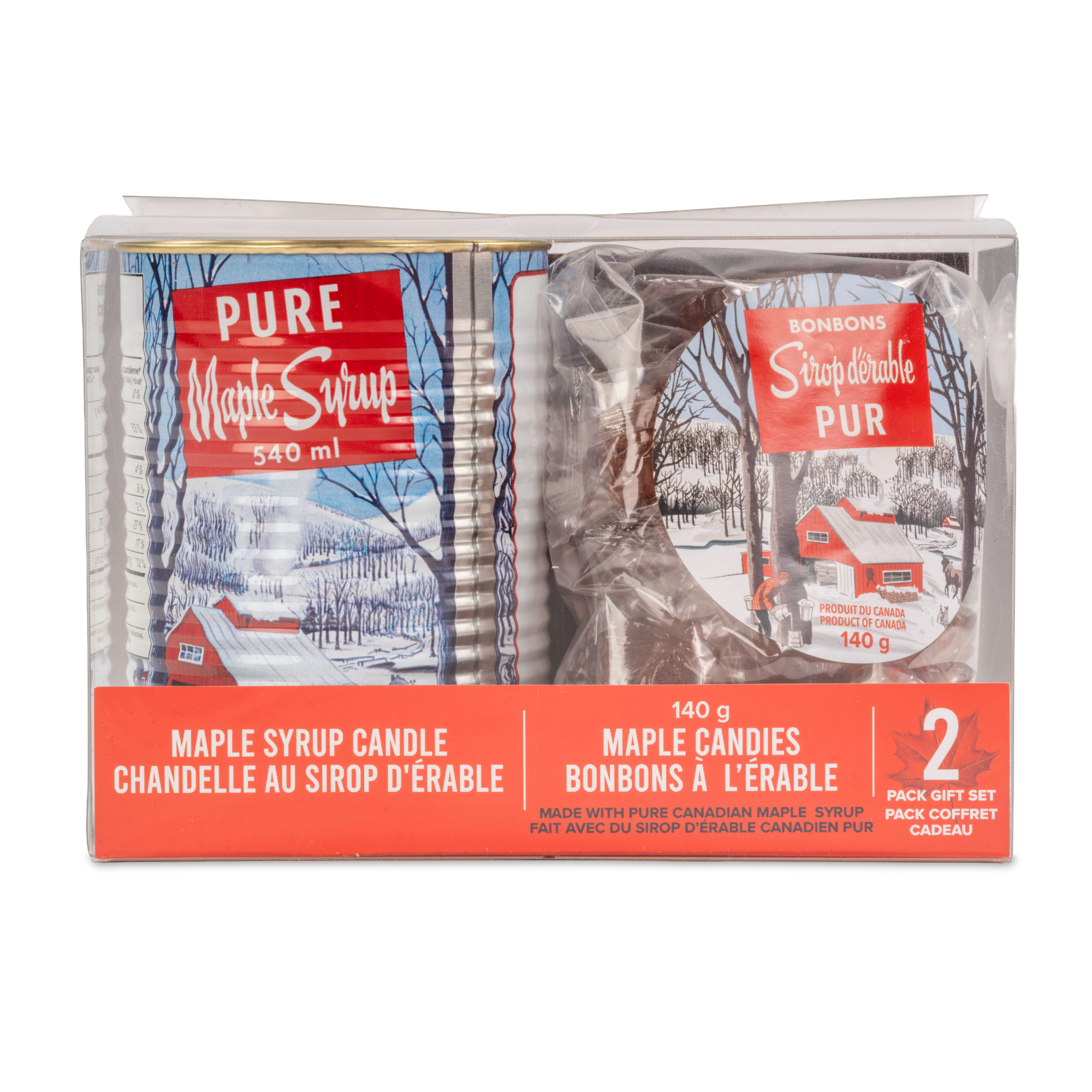 Maple Syrup Candle & Candy Gift Set