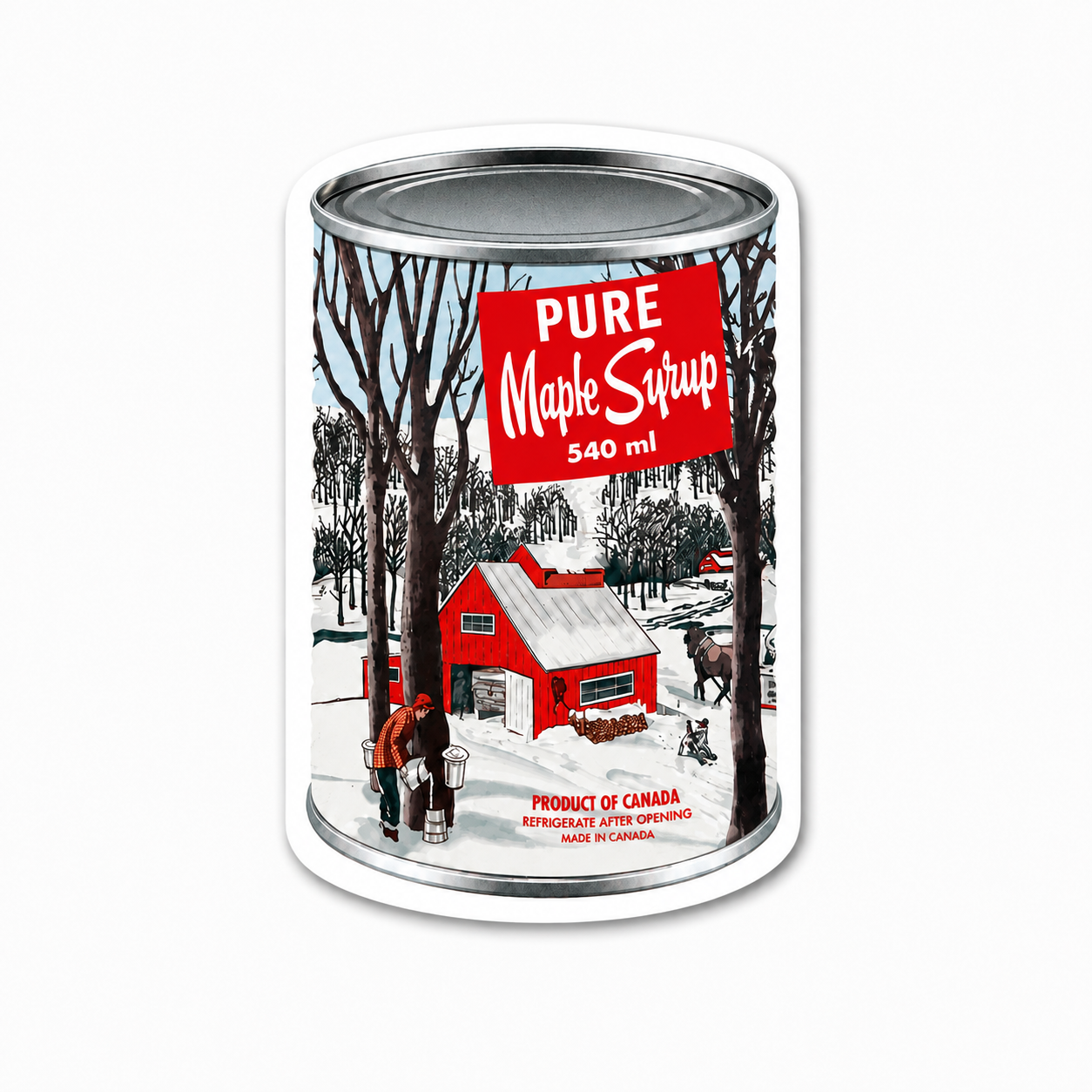 Flexible Souvenir Magnet Maple Syrup Can