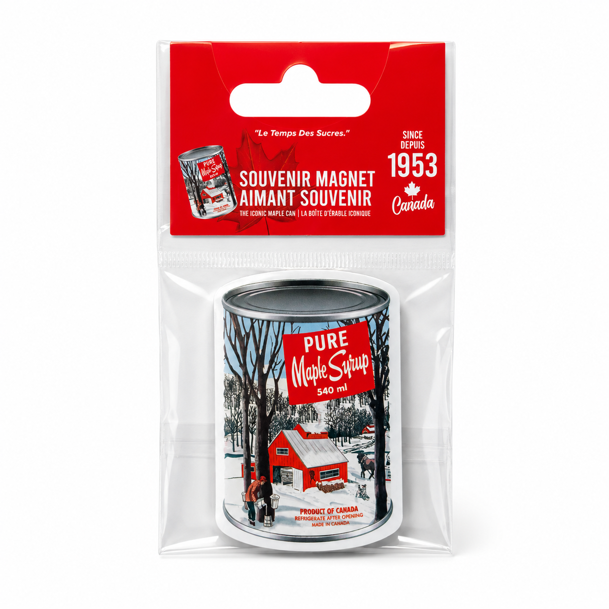 Flexible Souvenir Magnet Maple Syrup Can