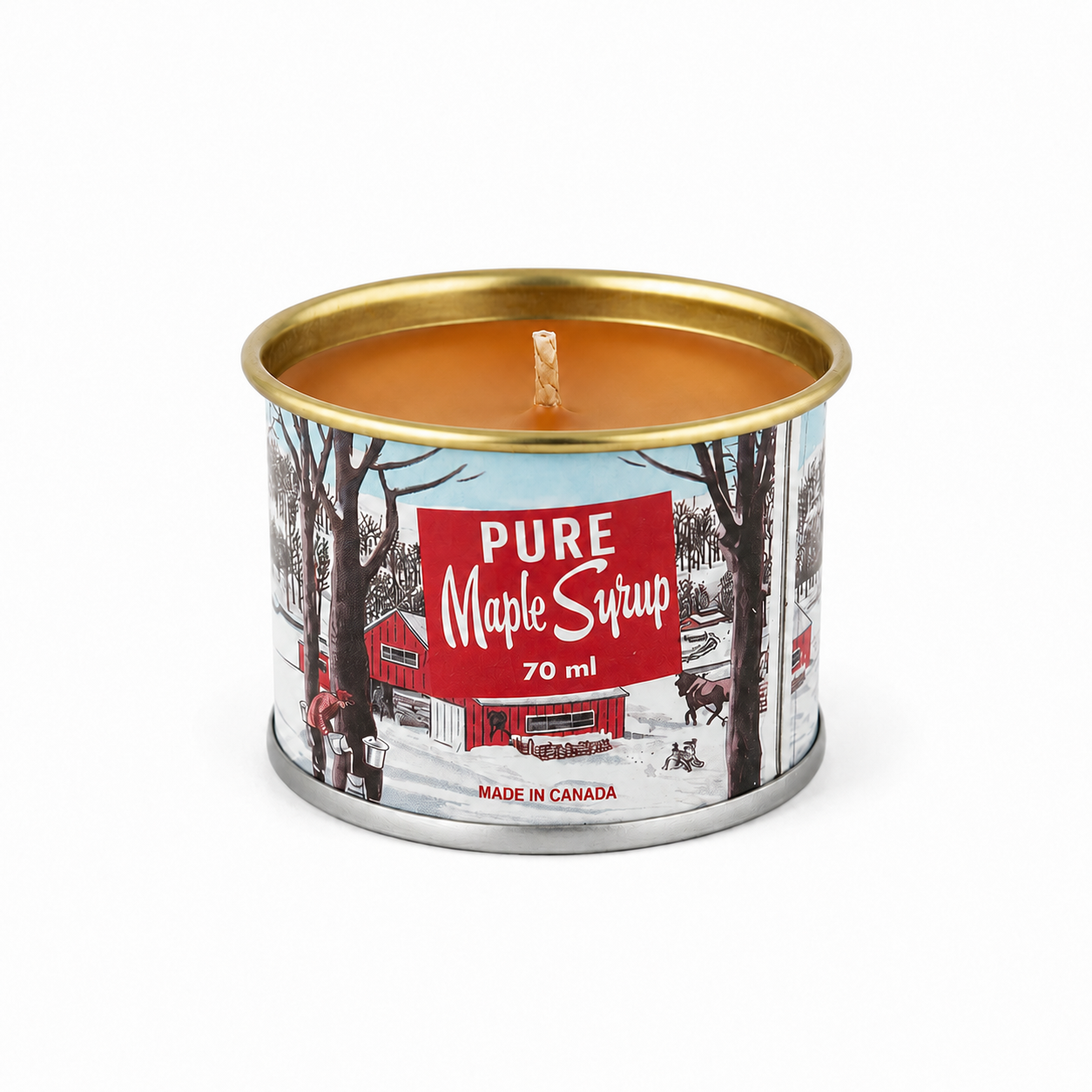 Mini Maple Syrup Candle - 70 ml Iconic Tin Can