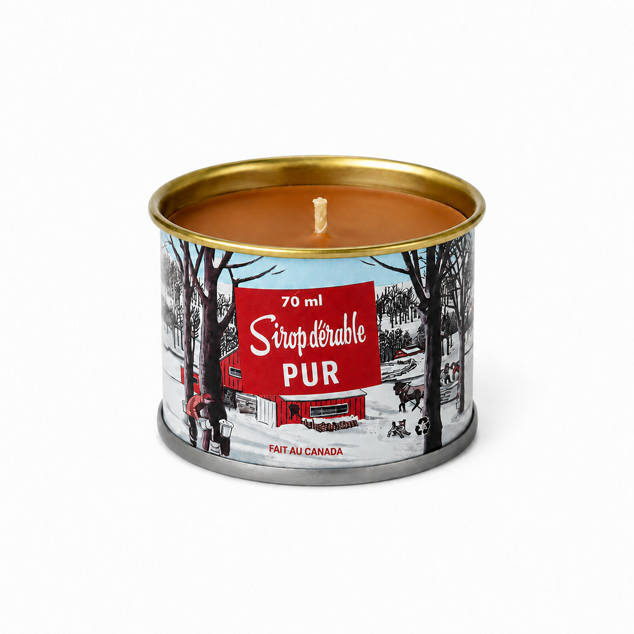 Mini Maple Syrup Candle - 70 ml Iconic Tin Can