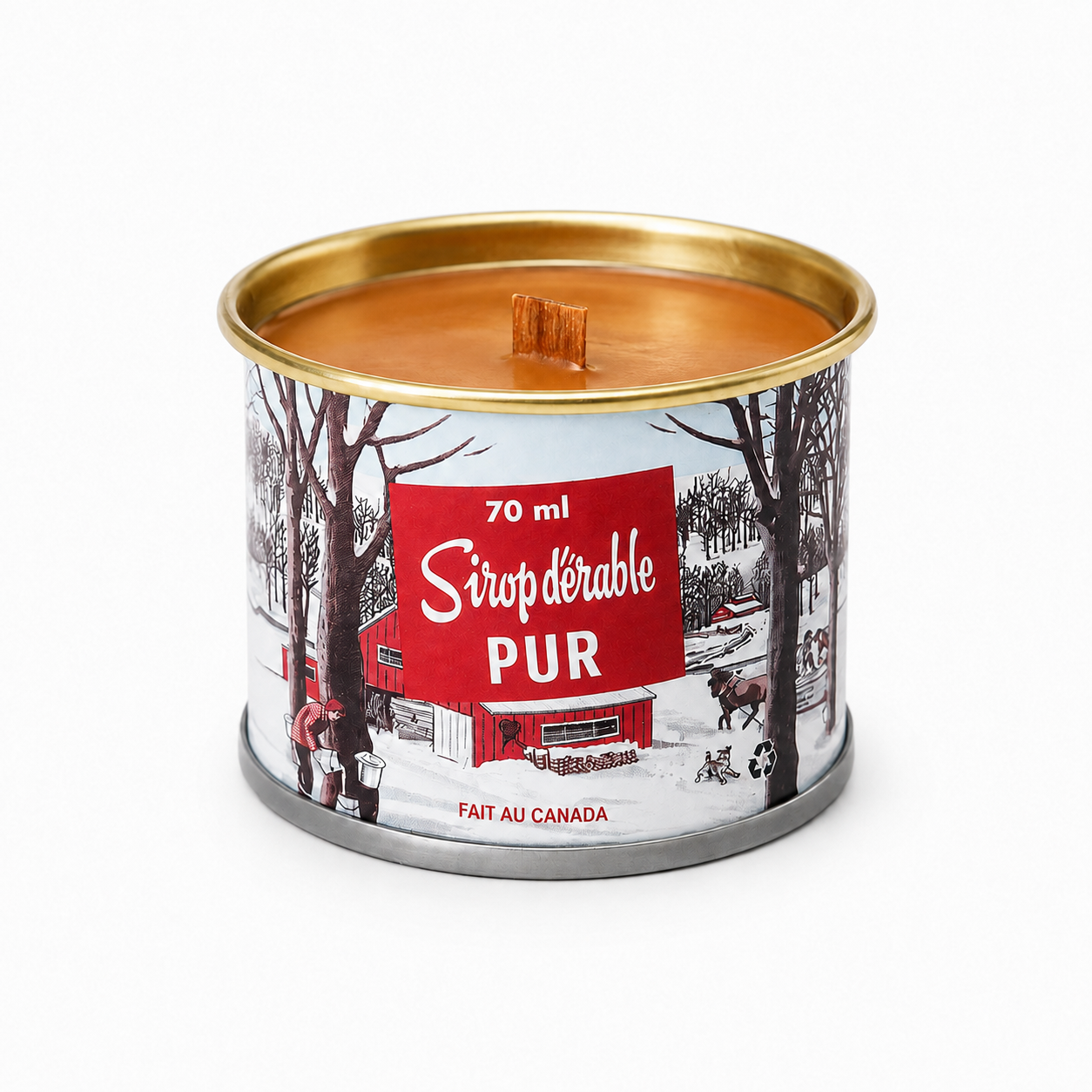 Mini Maple Syrup Candle - 70 ml Iconic Tin Can