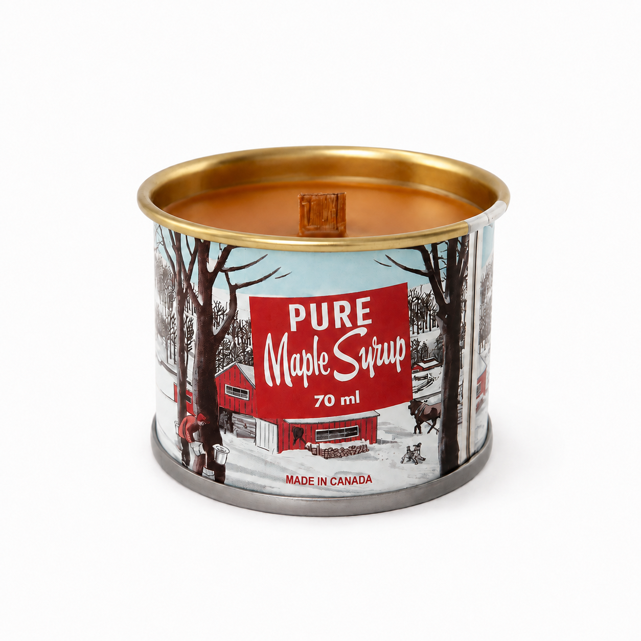 Mini Maple Syrup Candle - 70 ml Iconic Tin Can