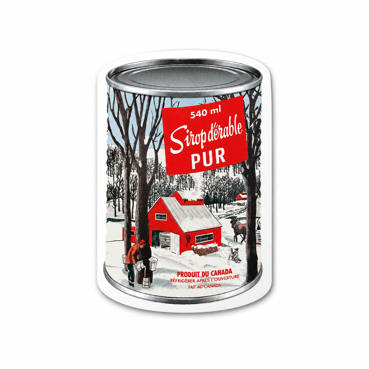 Flexible Souvenir Magnet Maple Syrup Can