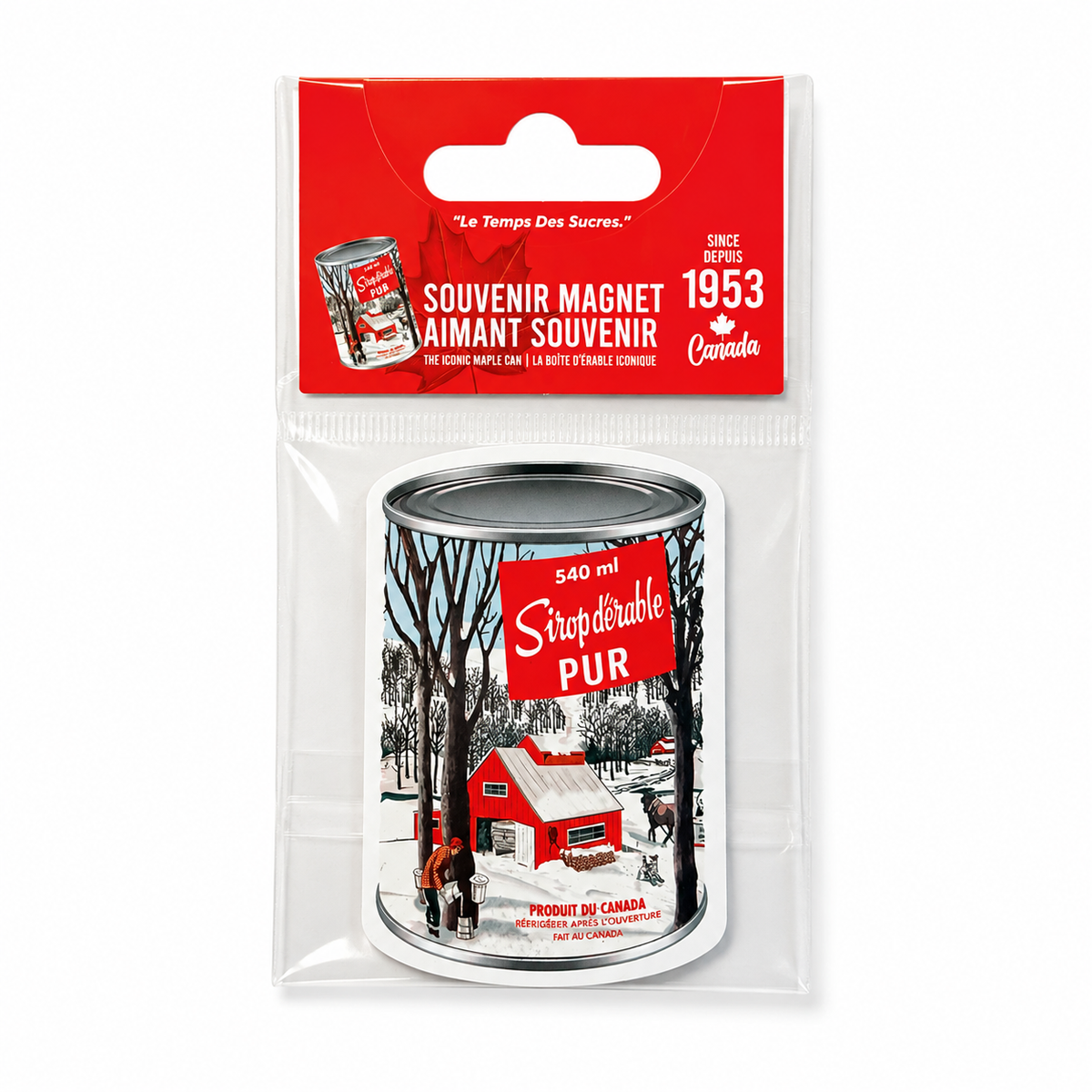 Flexible Souvenir Magnet Maple Syrup Can