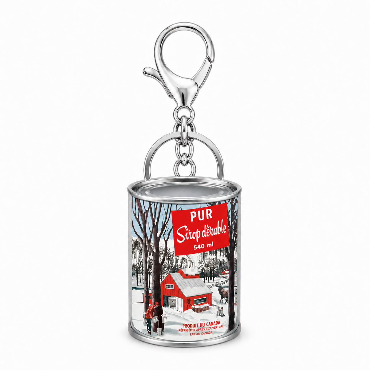 Keychain Maple Syrup Can