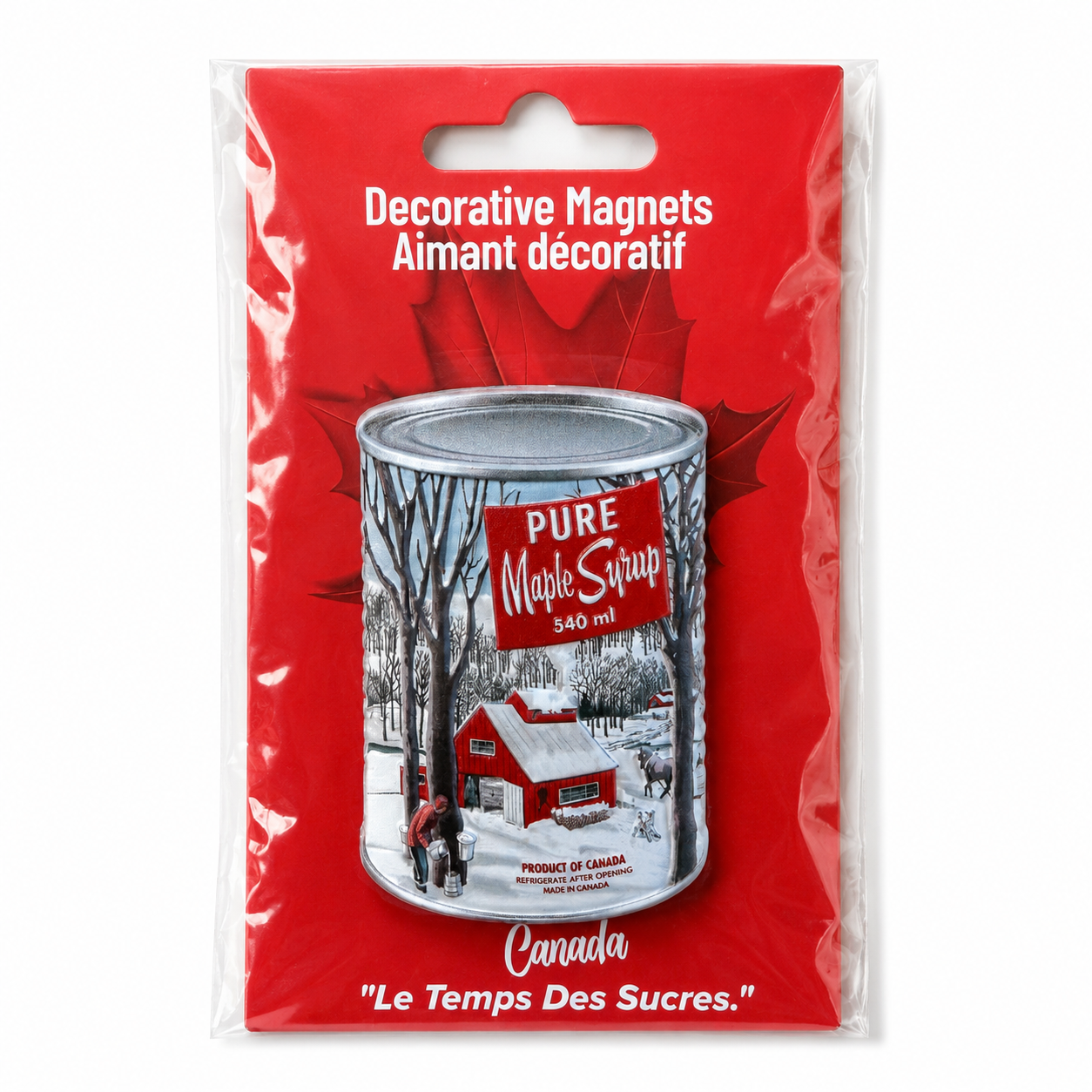 Resin Souvenir Magnet Maple Syrup Can