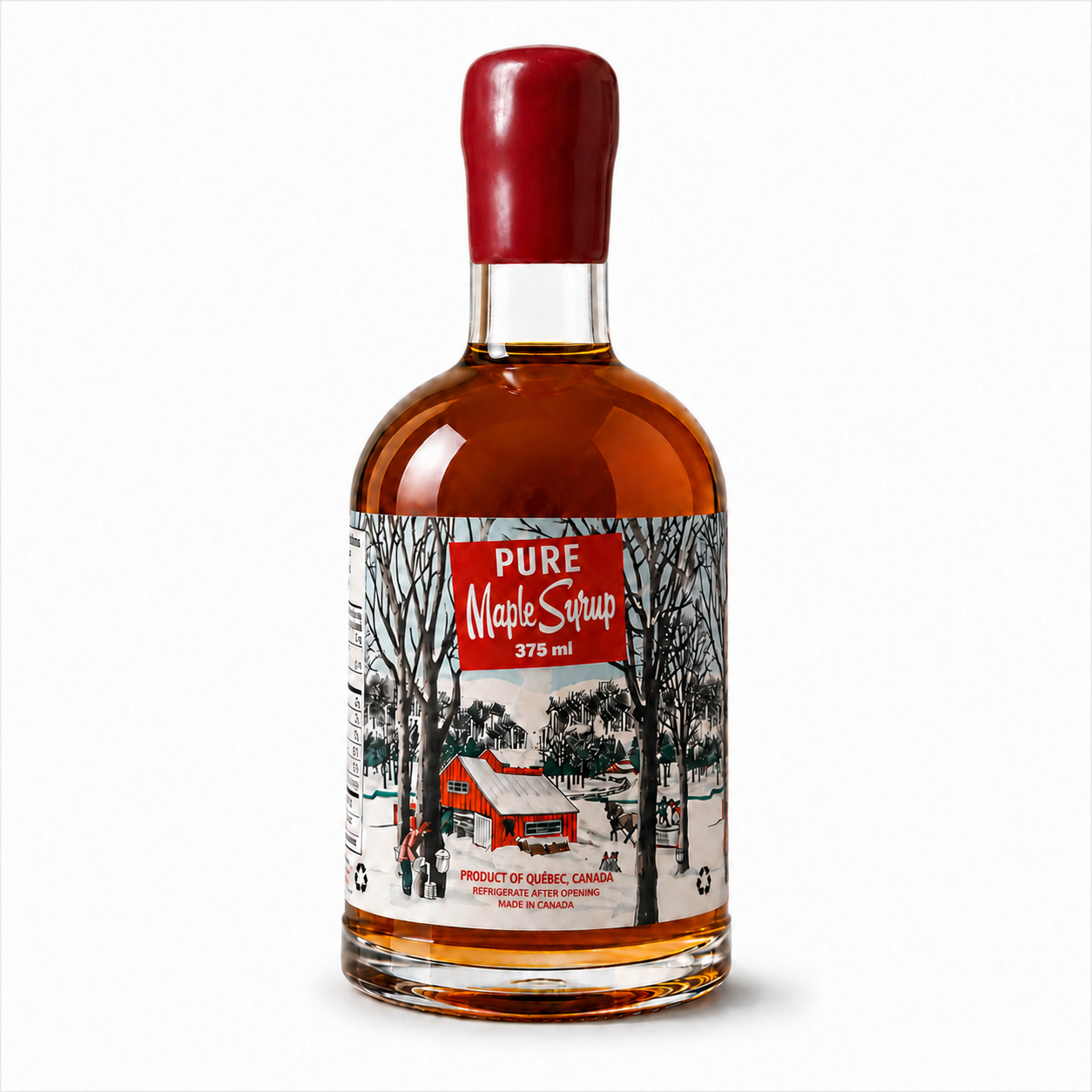 Premium Maple Syrup 100% Pure - 375 ml Glass Bottle