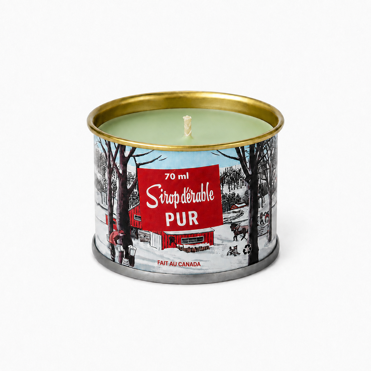 Maple Pine Scent Candle - Mini 70 ml