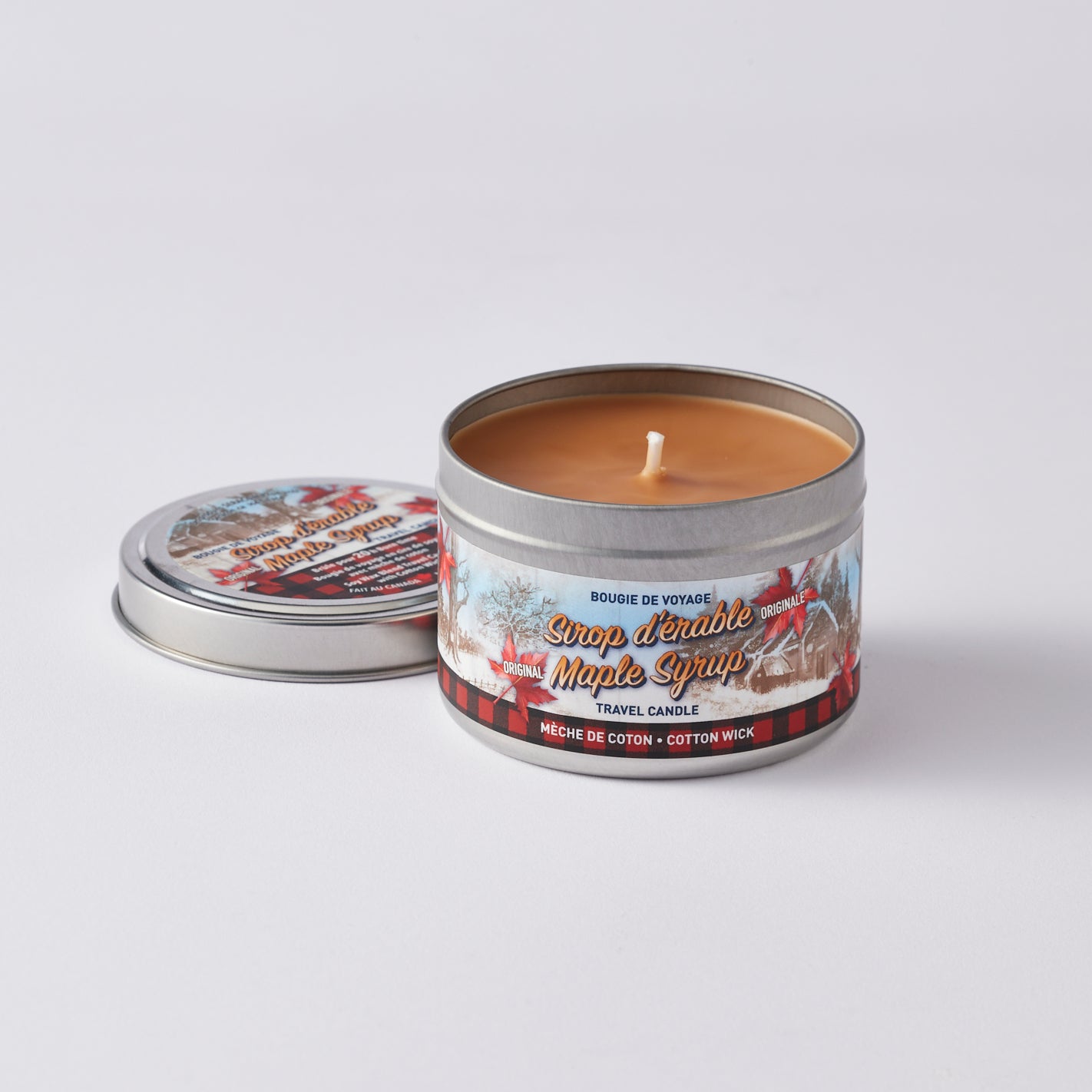 Travel Size Maple Syrup Candle Cotton Wick 7665